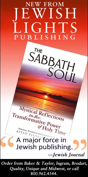 New from Jewish Lights Publishing - The Sabbath Soul